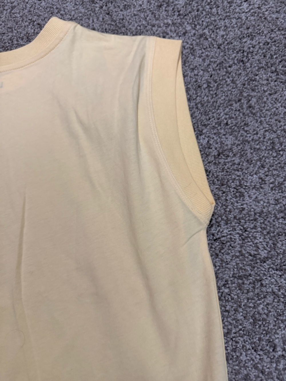 LOFT Pale Yellow Crewneck Short Sleeve Tee - Picture 6 of 6